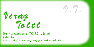 virag toltl business card